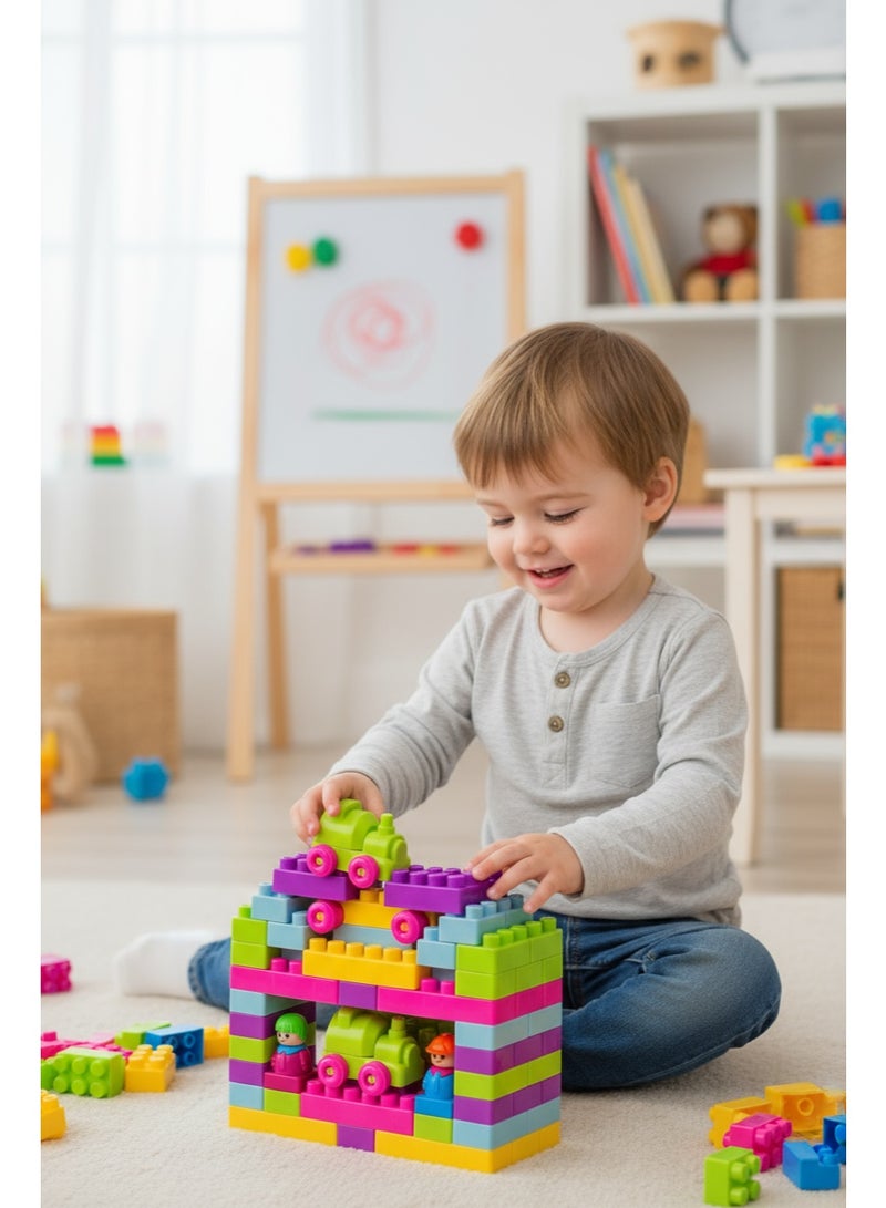 Building Blocks Play & Learn Set | 54 Pcs Educational Construction Toy | Creative IQ Development Blocks For Kids 3+ Years - Image 5