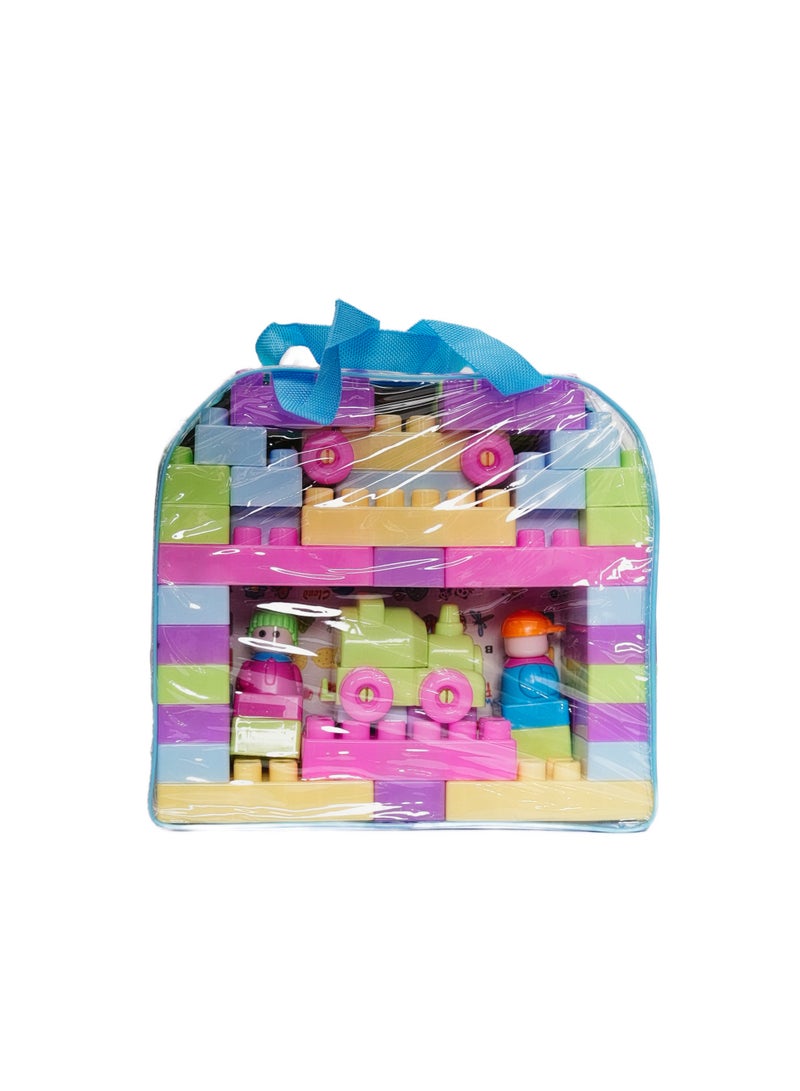 Building Blocks Play & Learn Set | 54 Pcs Educational Construction Toy | Creative IQ Development Blocks For Kids 3+ Years - Image 1