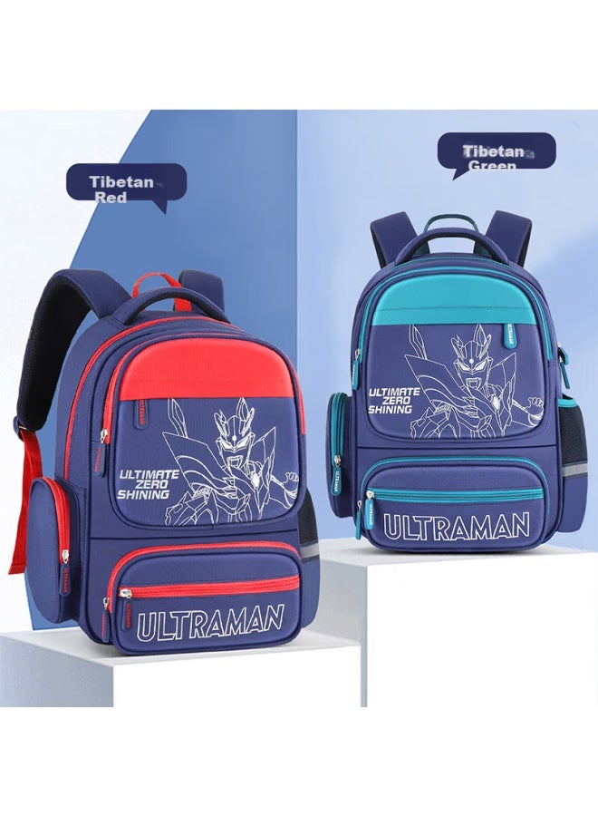 Ultraman Backpack For Boys, Elementary School Students In Grades 1-6, Boys' Lightweight Spine-protecting Children's Backpack 80103 - Image 1