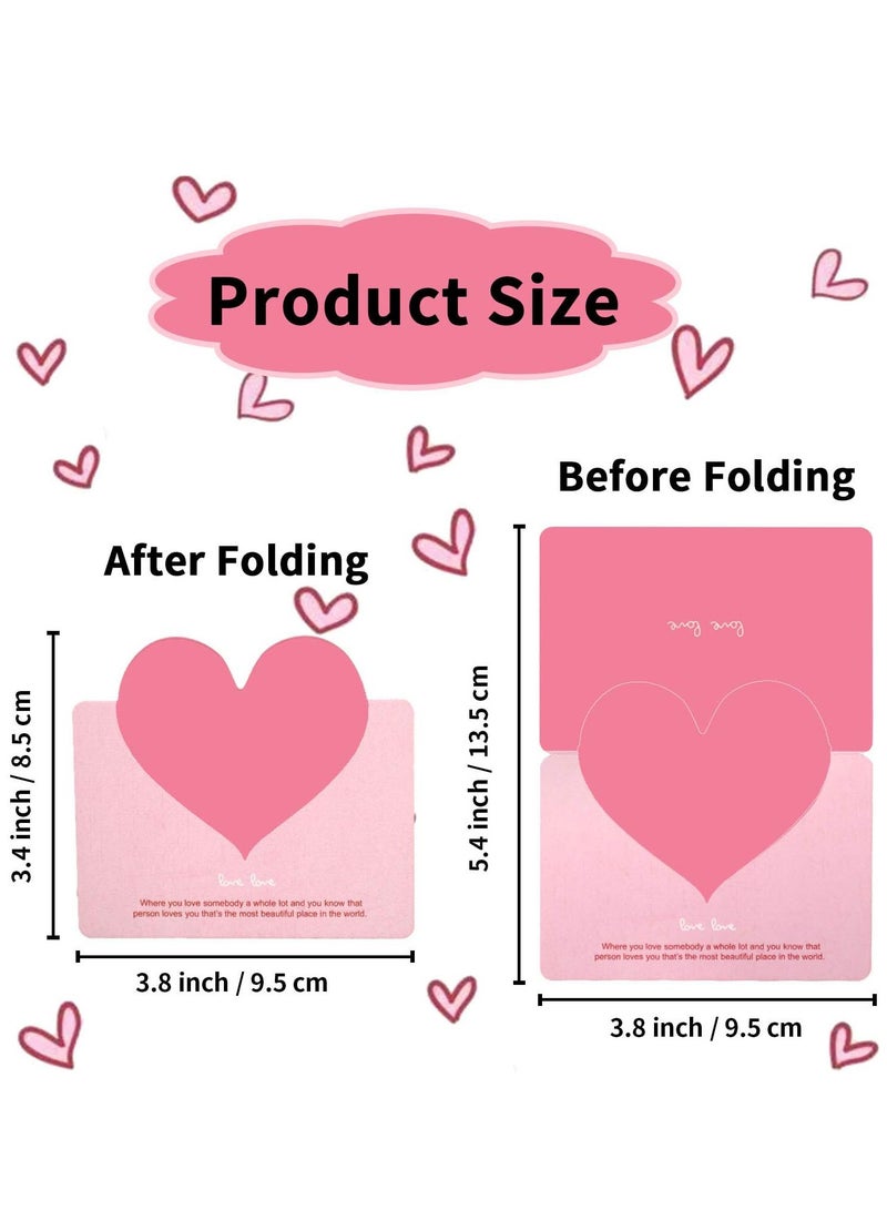 Greeting Cards,50 Pcs Heart Cards Bulk for Anniversary Wedding Birthday,Exchange Cards for Kids Classroom - Image 3