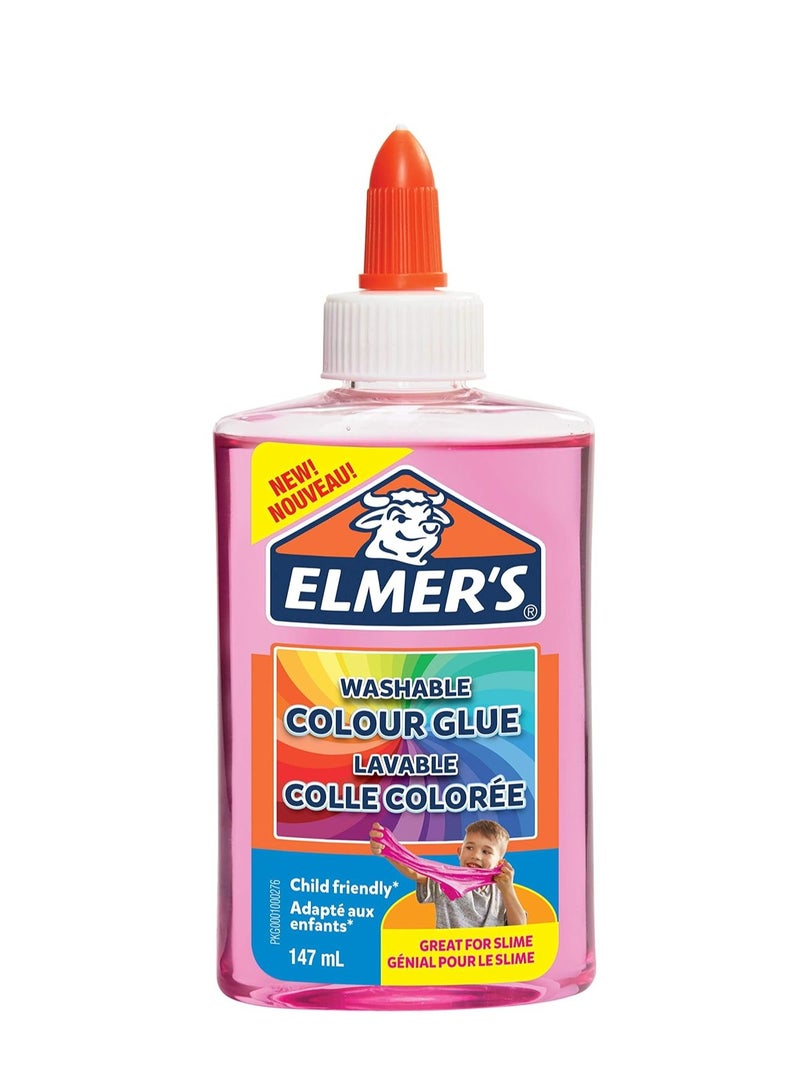 إلميرز غراء ملون قابل للغسل للوعاء 147 مل وردي - Image 1