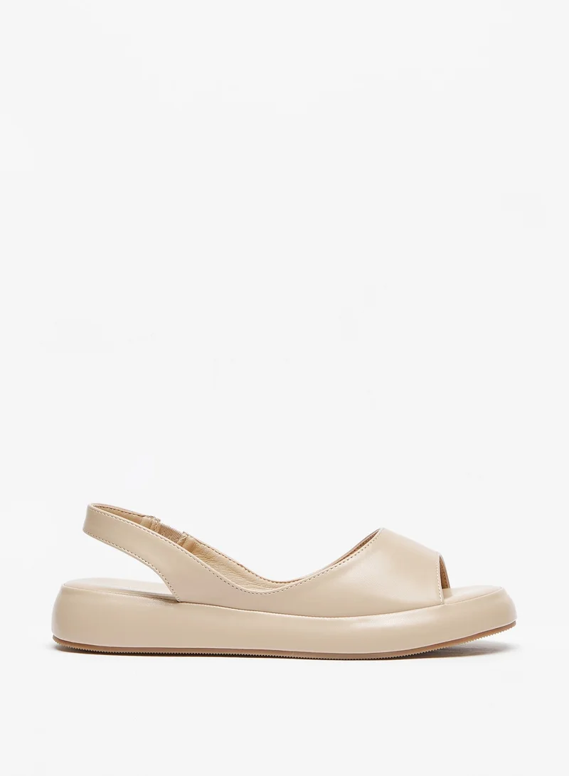 فلورا بيلا من شو إكسبرس Womens Solid Open Toe Sling Back Slip-On Sandals