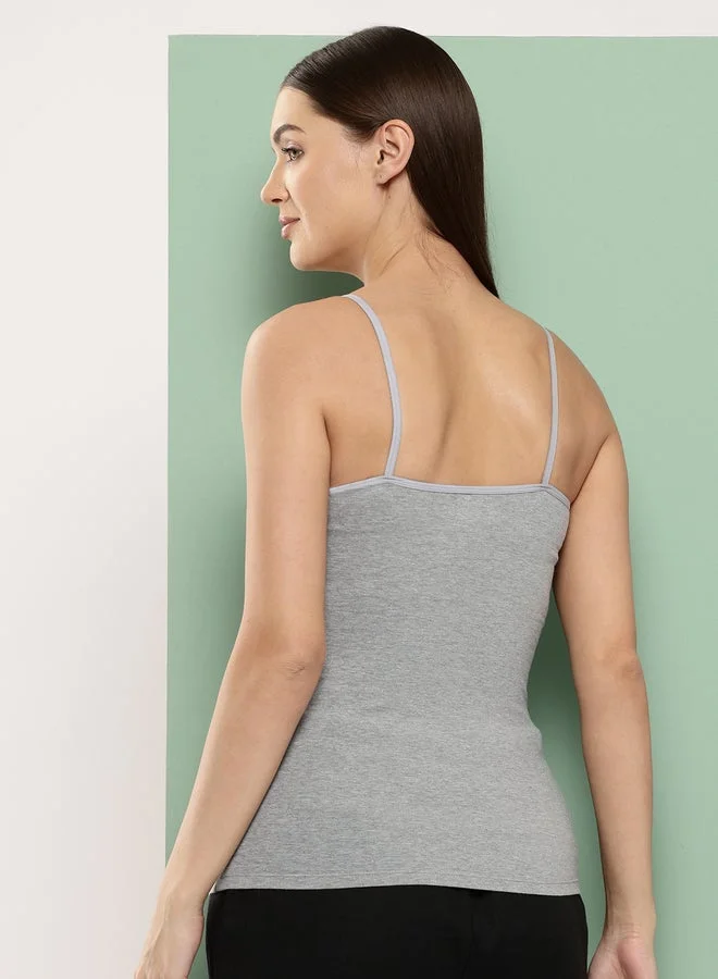 ليدينغ ليدي باك من قطعتين من كاميسول قطن سادة للسيدات