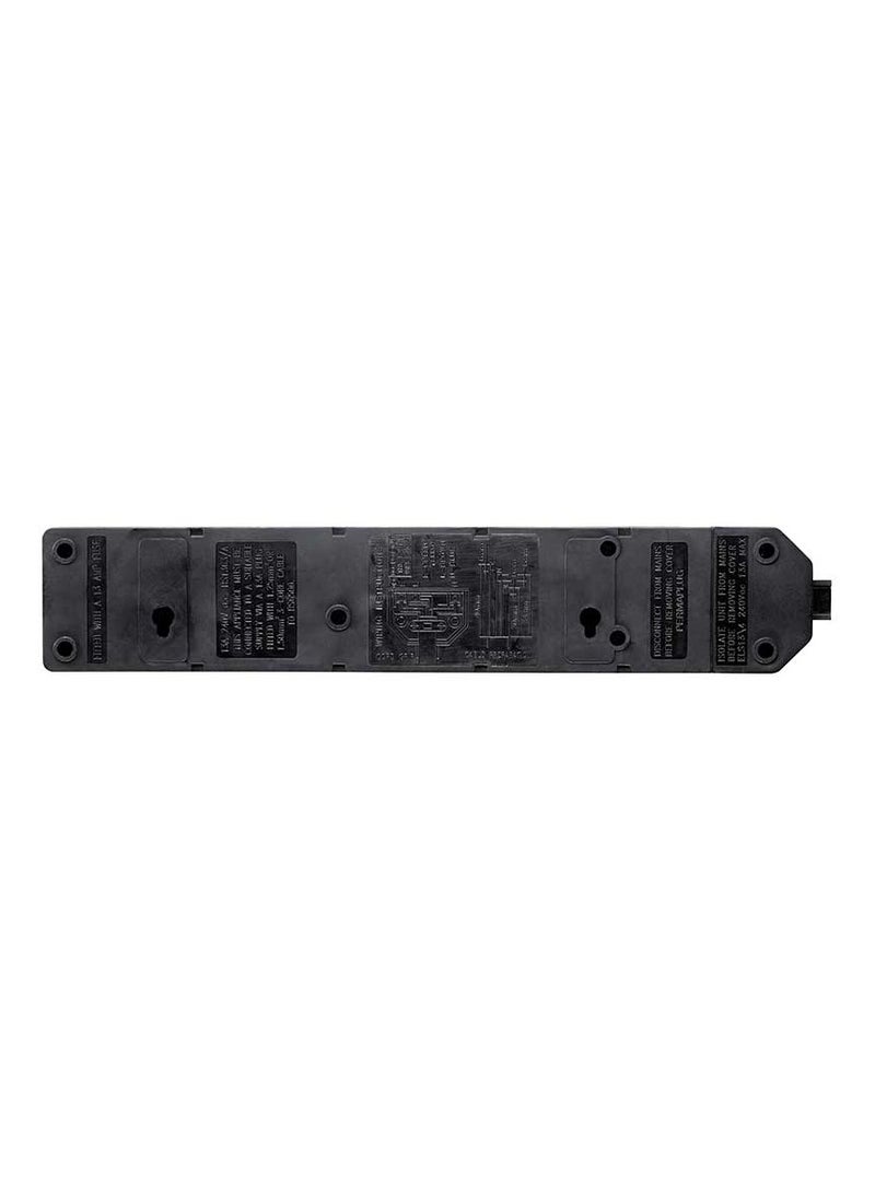 MASTERPLUG Masterplug ELS134B-01 Permaplug Four Socket Trailing Socket with Power Indicator, without Plug and Cable, 13 Amp, Black  - Image 4