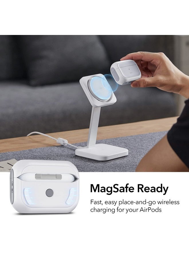 اي اس ار حافظة ESR لسماعات AirPods Pro 2، متوافقة مع MagSafe، جاهزة للمغناطيس، مصنوعة من مادة TPU، سماعات الأذن/الشحن غير متضمنة، غطاء AirPods Pro من الجيل الأول/الثاني (2023/2022/2019)، أبيض  - Image 3