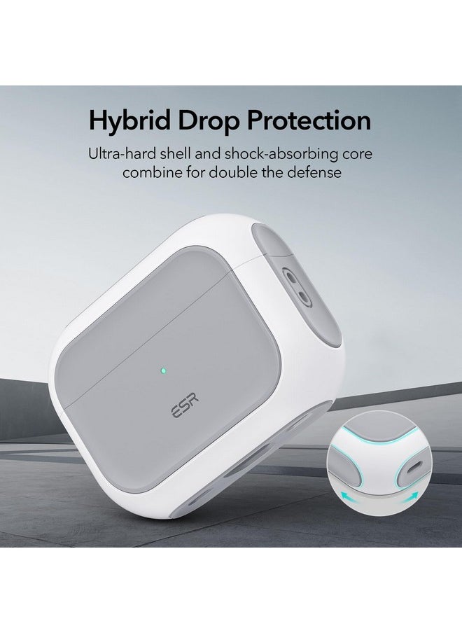 اي اس ار حافظة ESR لسماعات AirPods Pro 2، متوافقة مع MagSafe، جاهزة للمغناطيس، مصنوعة من مادة TPU، سماعات الأذن/الشحن غير متضمنة، غطاء AirPods Pro من الجيل الأول/الثاني (2023/2022/2019)، أبيض  - Image 5