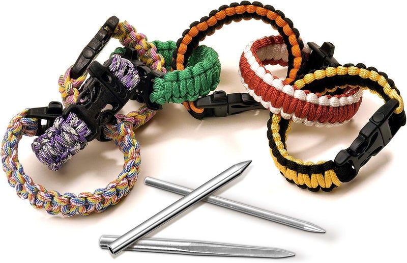 BBTO 6 Pieces Paracord Stitching Set 6 Sizes Paracord FID Lacing Stitching Needles Smoothing Tool Lacing Leathercraft Needle Silvery - Image 5