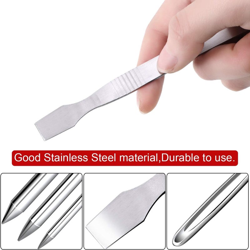 BBTO 6 Pieces Paracord Stitching Set 6 Sizes Paracord FID Lacing Stitching Needles Smoothing Tool Lacing Leathercraft Needle Silvery - Image 3