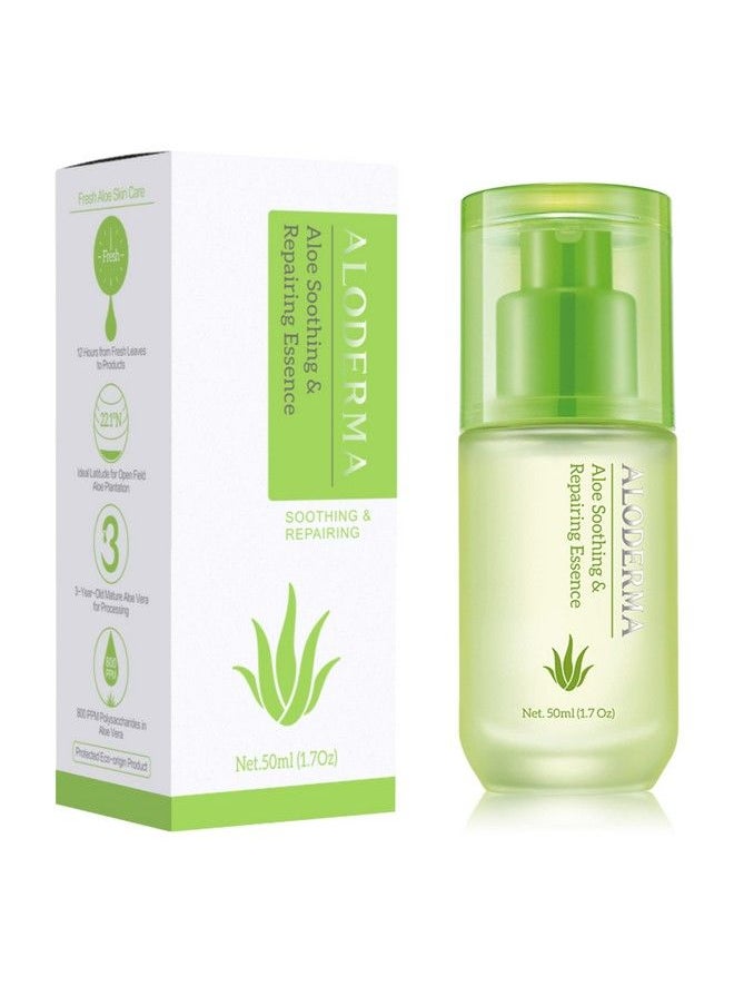 Aloderma Soothing Serum (Essence) Featuring 85% Pure Organic Aloe Vera And Made Within 12 Hours Of Harvest Nonirritating Natural Botanical Ingredients For Sensitive Skin 1.7Oz (50G)  - Image 1