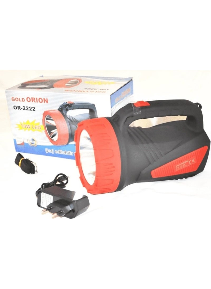 Silver Toss - 2222 10W Rechargeable Flashlight LED and Long Range Projector  - Image 2
