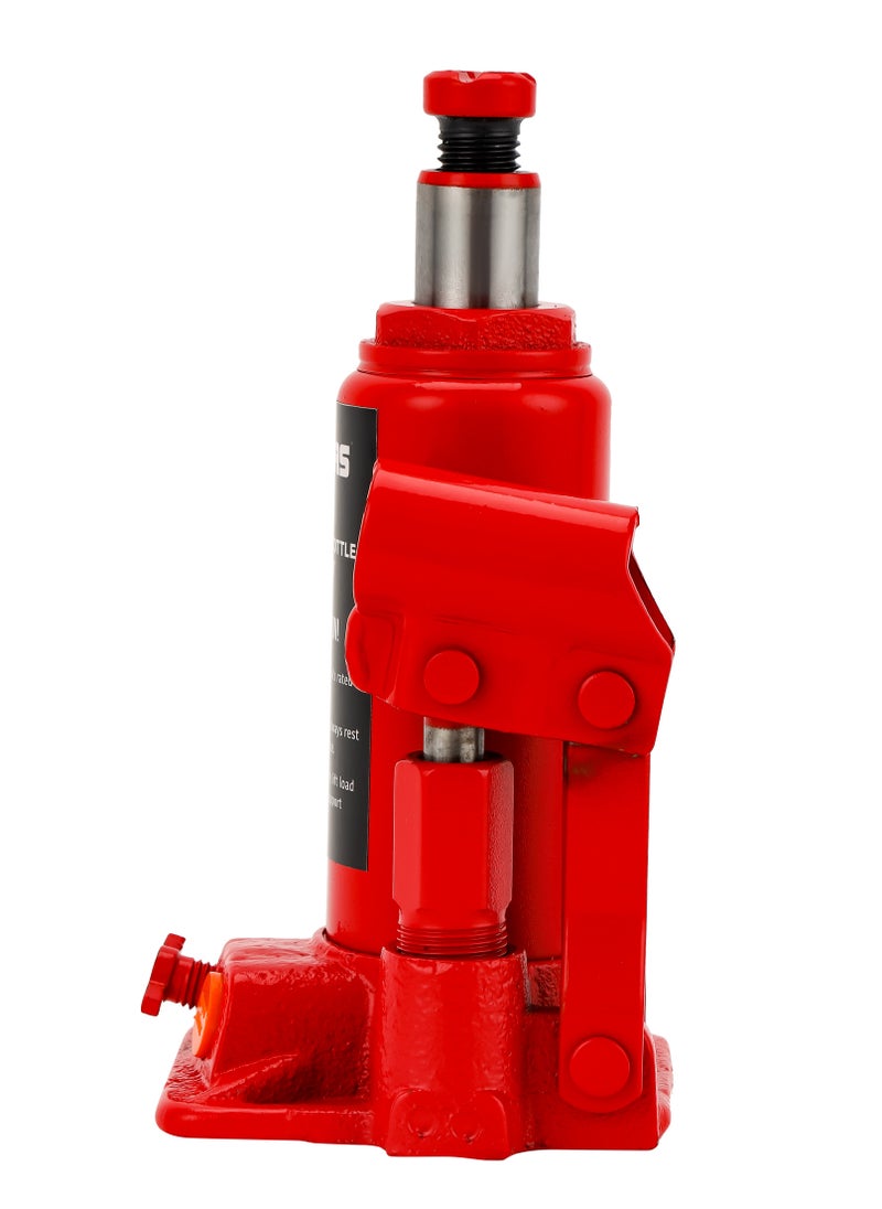 GEEPAS Hydraulic Bottle Jack-2T, Load Capacity 2 Ton, Minimum Height 158mm, Maximum Height 308mm, Lifting Height 90mm, Adjustable Height 60mm  - Image 4
