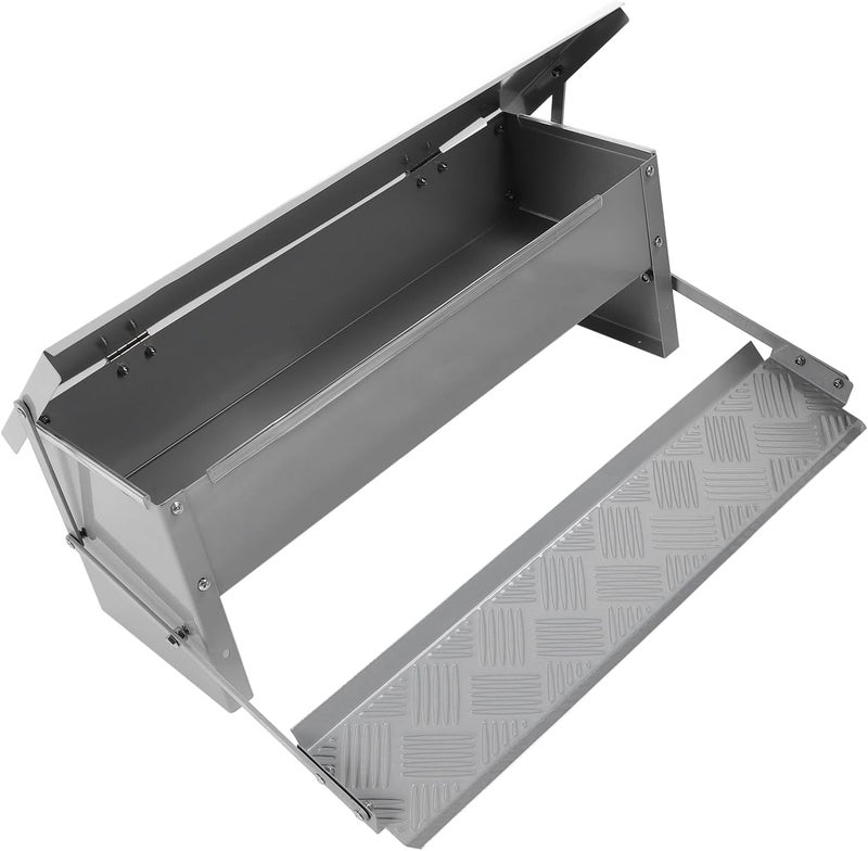 Automatic Chicken Feeder Large Capacity Steel Poultry Food Dispenser with Water Lid for Farm - Durable High Strength Material, Easy Maintenance for Chickens and Ducks - Image 3