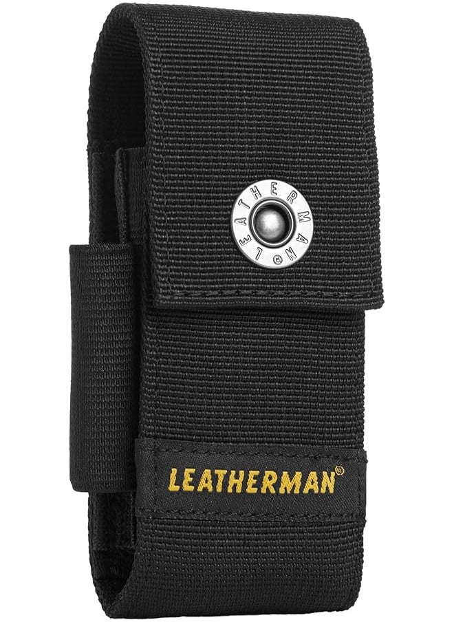 LEATHERMAN LEATHERMAN, Premium Nylon Snap Sheath with Pockets Fits 4 Multitools, Black,Medium,934932  - Image 1
