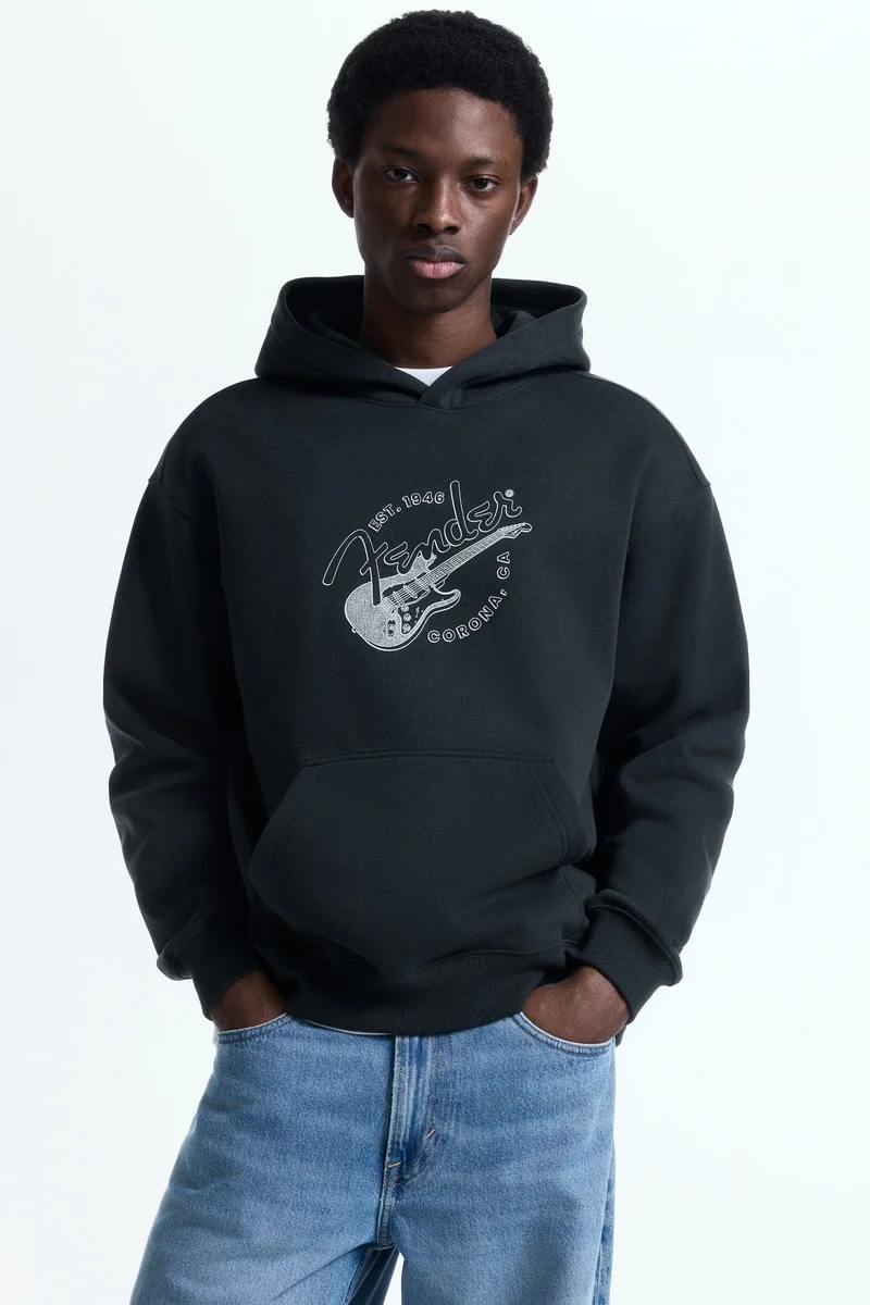 H&M Loose Fit Printed hoodie