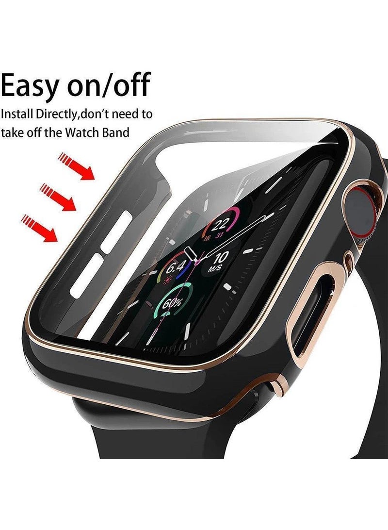 Y&D 2Piece Suitable For AppleWatch4/5/6/SE 40mm universal Watch Tempered Film Integrated Protective Case - Image 2