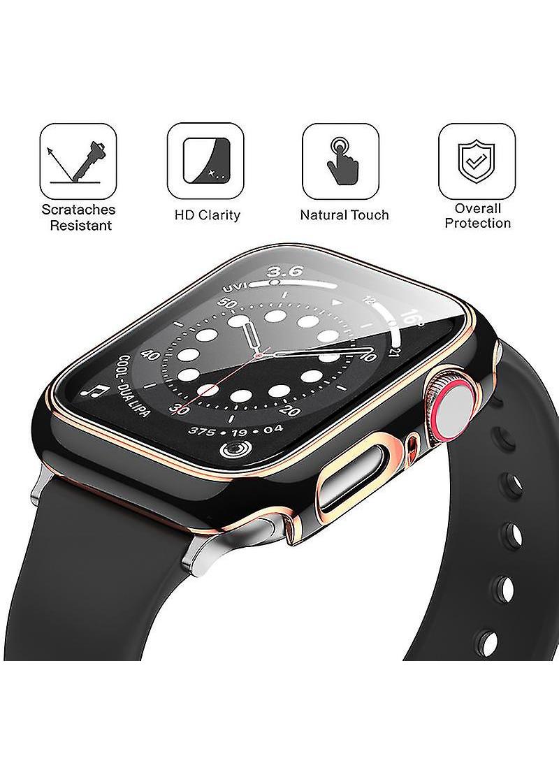 Y&D 2Piece Suitable For AppleWatch4/5/6/SE 40mm universal Watch Tempered Film Integrated Protective Case - Image 5