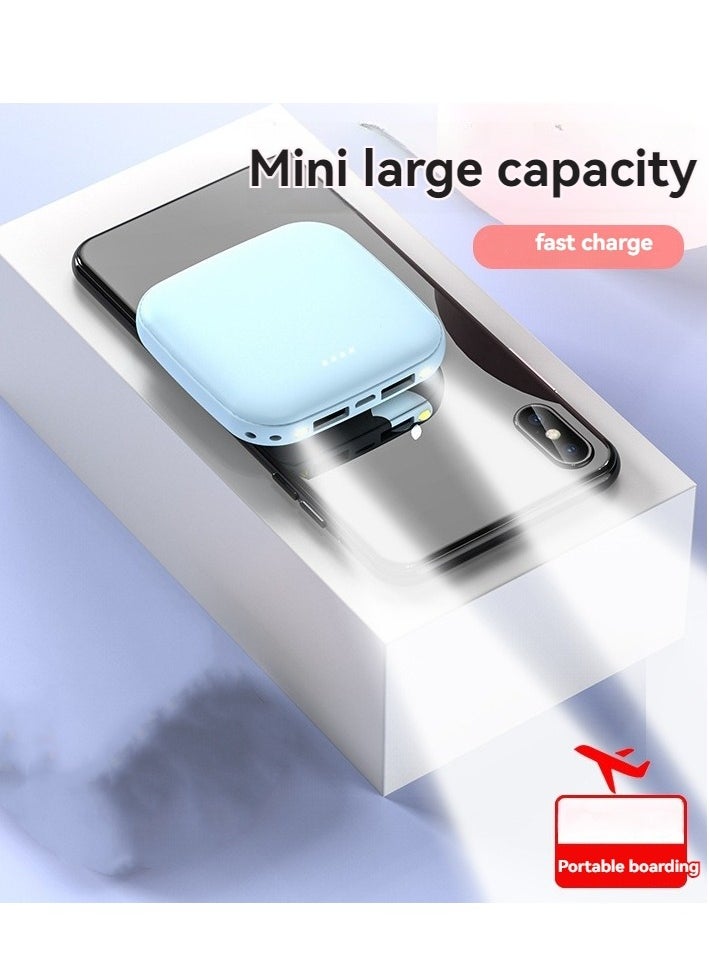 Generic - 20000 mAh portable power bank creative high-looking mini large capacity fast charging power bank (blue) - Image 1