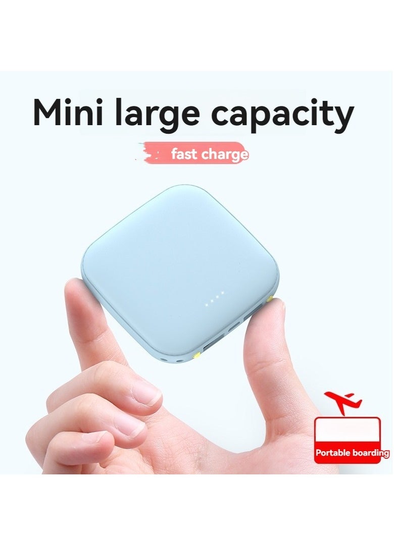 Generic - 20000 mAh portable power bank creative high-looking mini large capacity fast charging power bank (blue) - Image 1