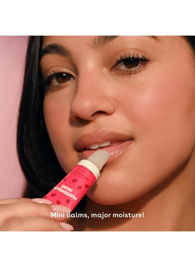 eos 24H Moisture Super Balm Minis- Melon Magic, Limited-Edition Lip Mask, Variety Pack, 0.169 fl oz, 3-Pack - Image 2