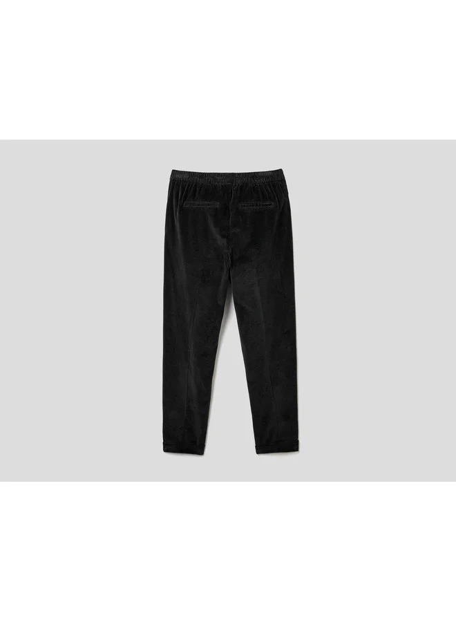 UNITED COLORS OF BENETTON Chinos In Velvet With Stretch Waist