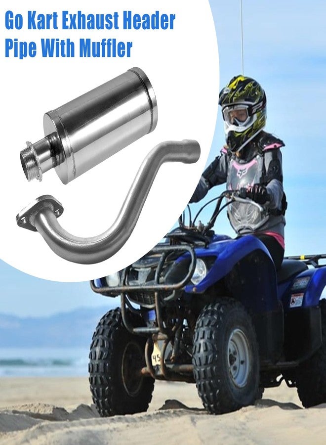 أنبوب عادم QASKEHKT مع كاتم صوت لعربة الكارتينج Predator 196cc 212cc GX160 GX200، ولعربة الكارتينج Manco Yerf Dog - Image 5