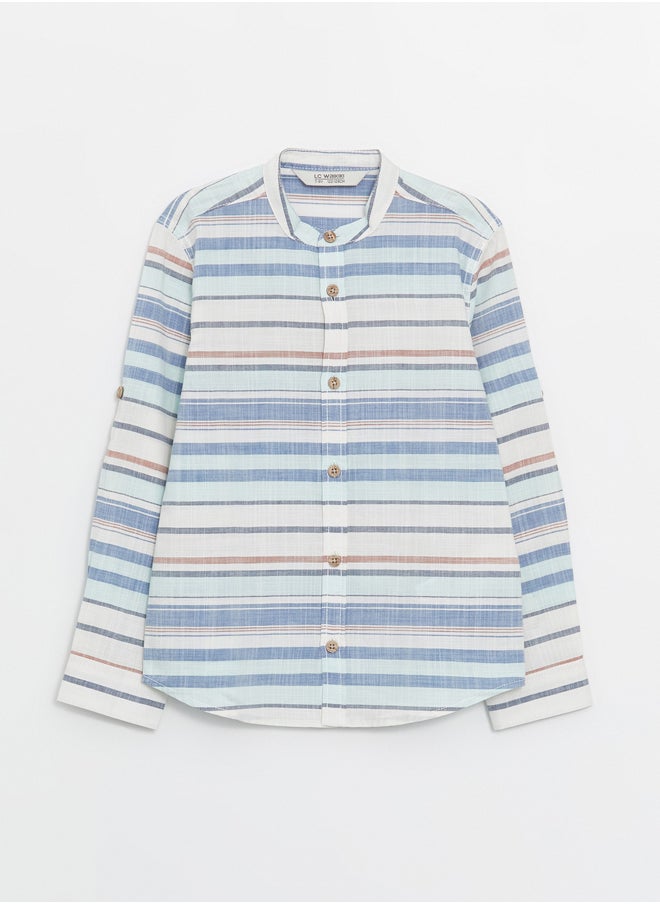 LC WAIKIKI Magnificent Collar Striped Boy'S Shirt  - Image 1