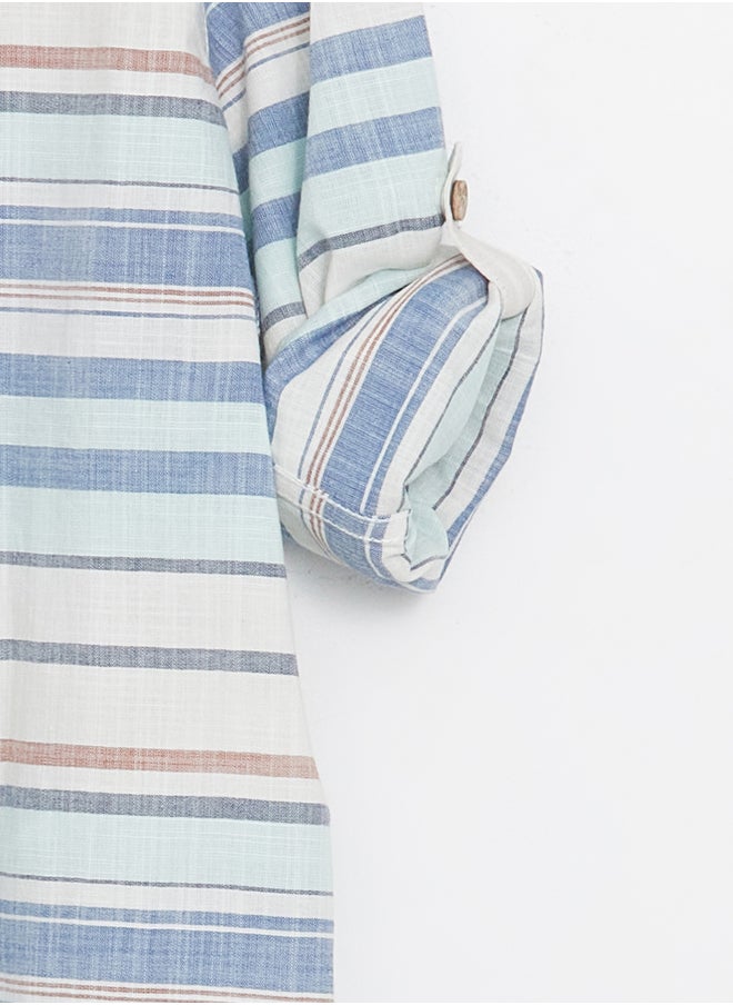 LC WAIKIKI Magnificent Collar Striped Boy'S Shirt  - Image 2