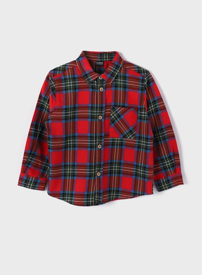 LC WAIKIKI Comfortable Fit Plaid Boy Shirt - Image 1