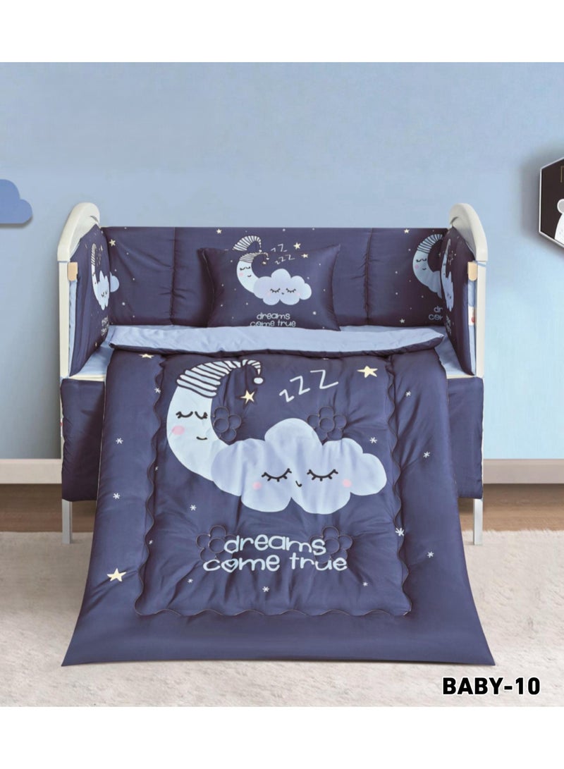 مفرش حواجز سرير اطفال 5 قطع صيفي ليمنح طفلك الراحة