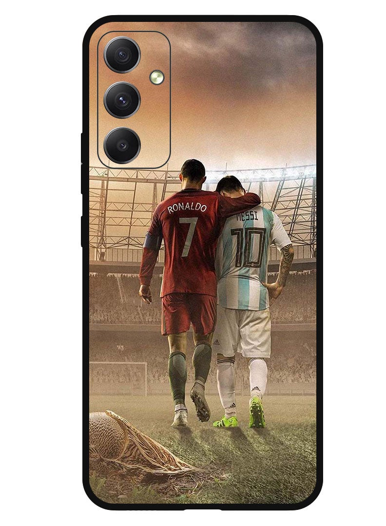 Theodor غطاء واقي مضاد للخدش ومقاوم للصدمات لجهاز سامسونج جالاكسي A24 4G رونالدو ميسي - Image 1