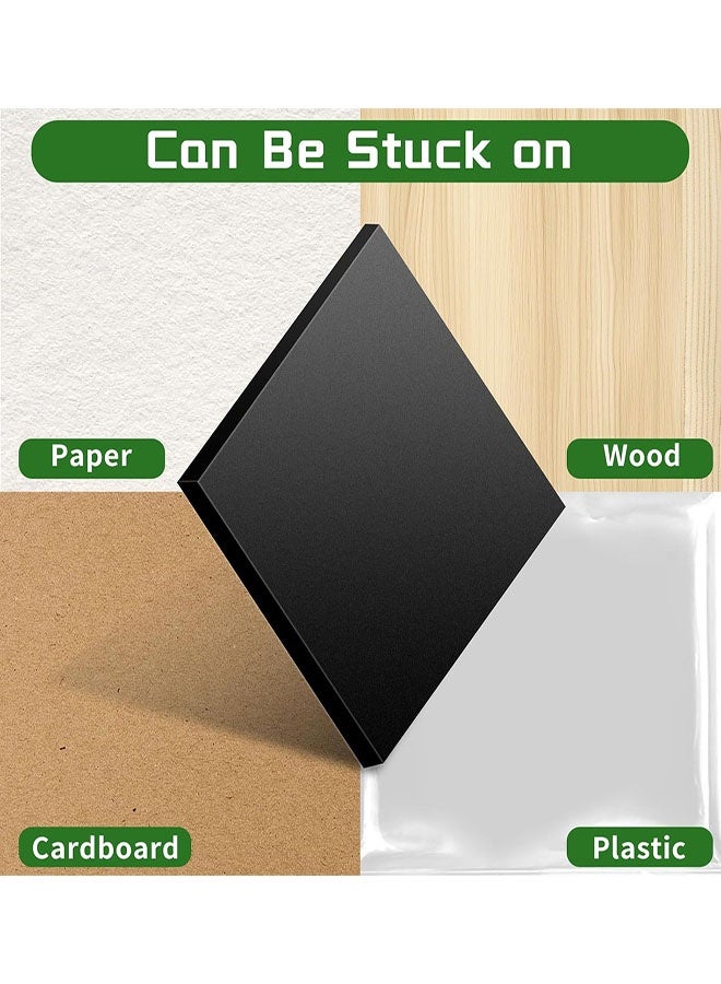 Square Magnets with Adhesive Backing, 100 Pcs Pre-Cut Size Magnets for Crafts, Sticky Adhesive Magnet, Peel and Stick Flexible Magnet Stickers for DIY, Whiteboard,  0.6" x0.6" - Image 5