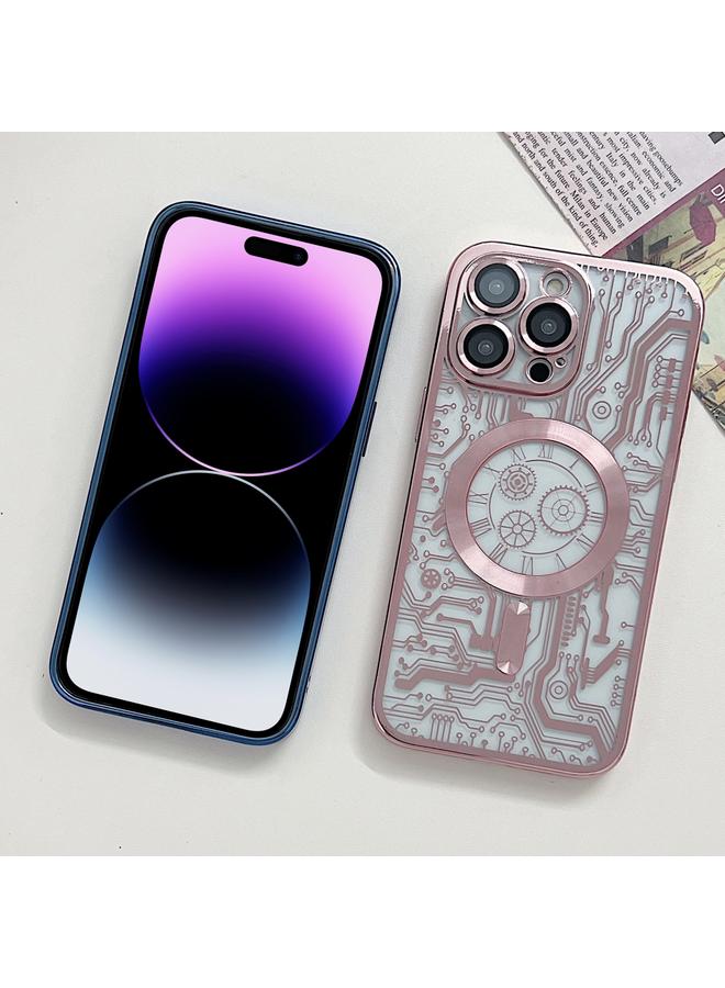 اس-توب جراب هاتف MagSafe بنمط لوحة دوائر كهربائية مطلية بالكهرباء لهاتف iPhone 11 Pro - Image 2