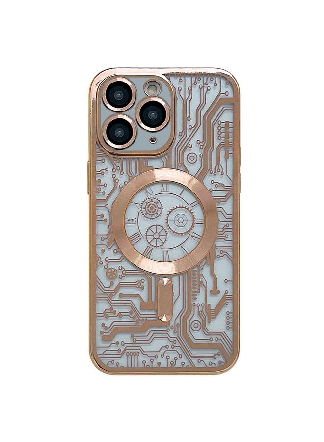 اس-توب جراب هاتف MagSafe بنمط لوحة دوائر كهربائية مطلية بالكهرباء لهاتف iPhone 11 Pro - Image 1