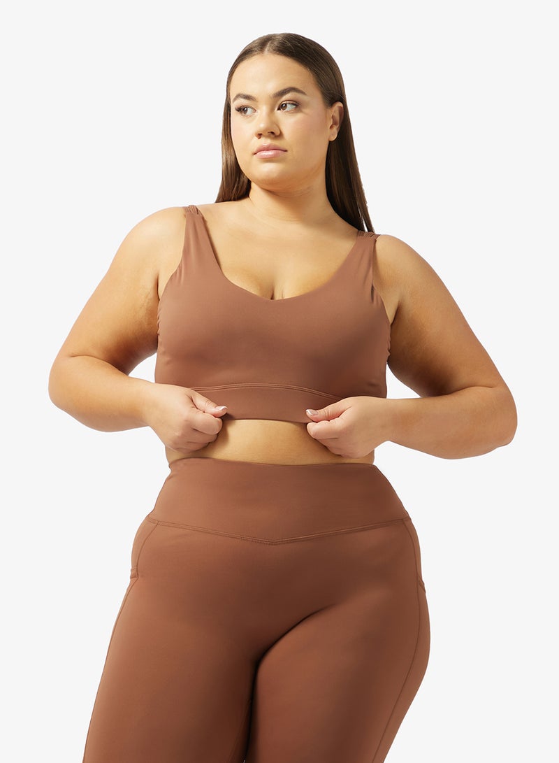 فورورد حمالة صدر رياضية داعمة متوسطة مع تصميم متقاطع من الخلف - Image 1