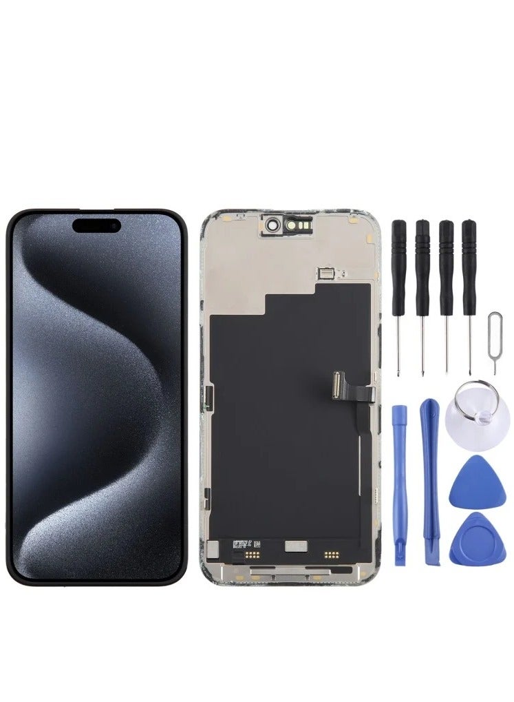 شاشة عرض LCD بديلة لجوال ايفون 15 برو ، شاشة LCD 6.1 انش لجوال ايفون 15 برو ، مجموعة اصلاح محول رقمي - Image 1