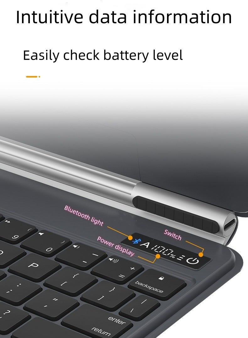 كيبورد ماجيك لاسلكي للايباد عربي + انجليزي-أسود-ايباد برو 11 /اير 10.9 انش - Image 3