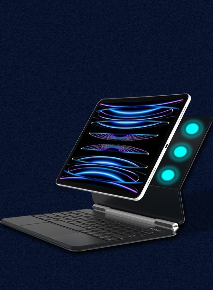 كيبورد ماجيك لاسلكي للايباد عربي + انجليزي-أسود-ايباد برو 11 /اير 10.9 انش - Image 4