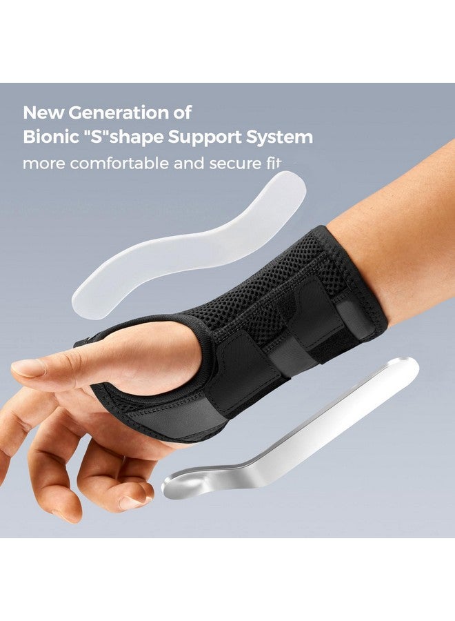 FREETOO Wrist Brace For Carpal Tunnel,[New Upgrade-Anatomically Shaped] Adjustable Wrist Support Splint For Men And Women,Hand Brace For Pain Relief, Tendinitis,Arthritis,Right Hand,Medium - Image 2