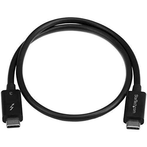 StarTech.com 50cm (1.6ft) Passive Thunderbolt 3 Cable, 40Gbps, 100W PD, 4K/5K Video, Thunderbolt Cable, Compatible with USB4/DP Alt Mode, Thunderbolt 4, USB 3.2/Type-C (TBLT34MM50CM) - Image 2