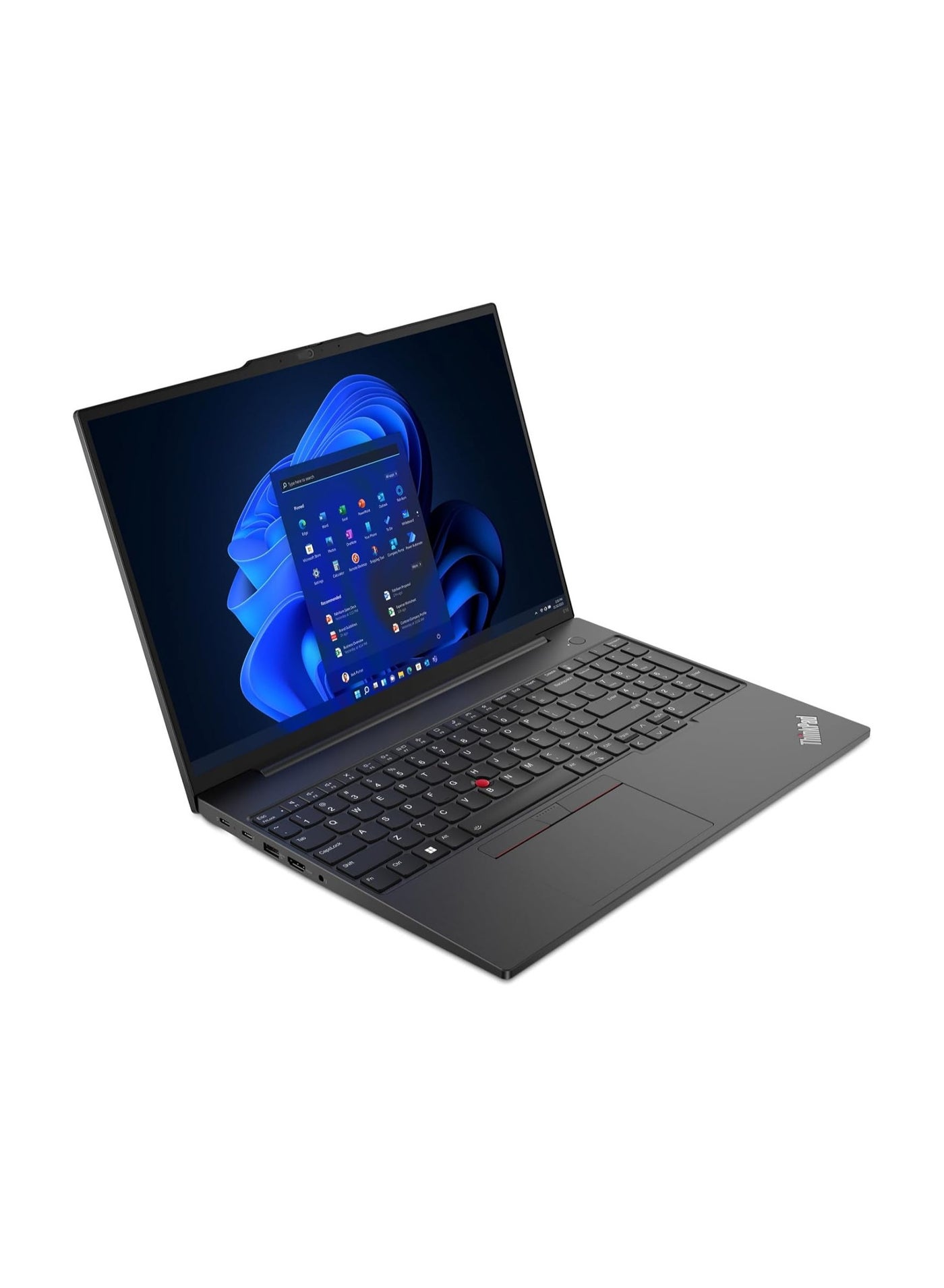 Lenovo (Upgraded Version) ThinkPad Laptops E16 Gen 1 i7-1355U, 8GB Base DDR4, 512GB SSD M.2, Integrated Intel UHD Graphics , 16" WUXGA | Win 11 Pro / English/Arabic Black