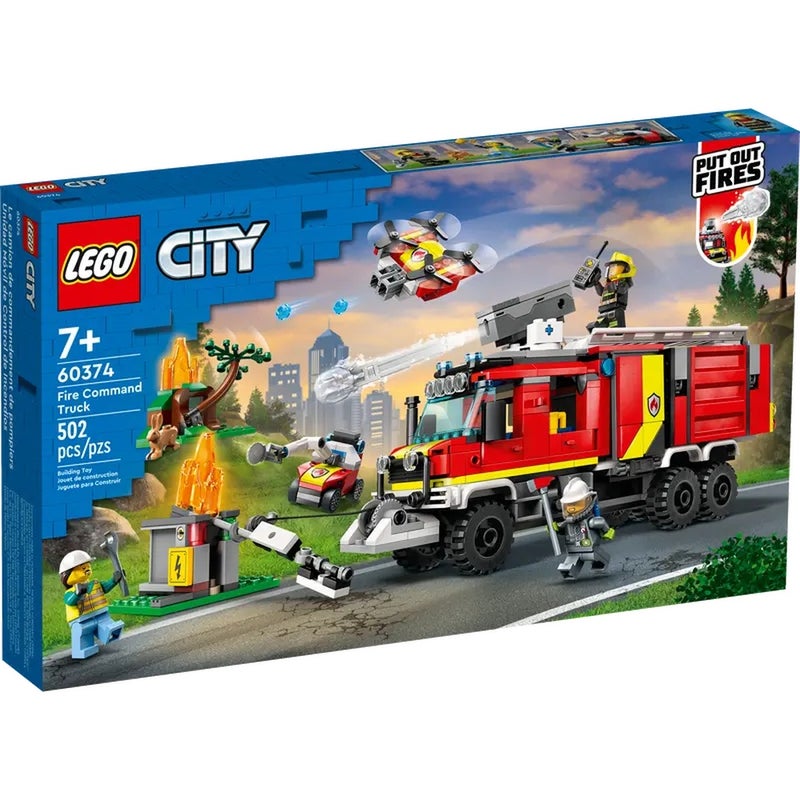 LEGO - City Fire Command Truck 502 Pieces - 60374 - Image 1