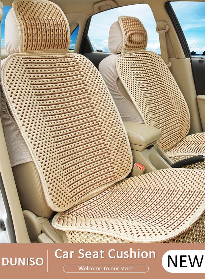 DUNISO Front Car Seat Cover, Breathable Car Seat Protector with Back Pocket Universal Four Seasons Seat Cushion Compatible with 95% Vehicle Fit for Cars Truck SUV or Vans - Image 1