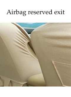 DUNISO Front Car Seat Cover, Breathable Car Seat Protector with Back Pocket Universal Four Seasons Seat Cushion Compatible with 95% Vehicle Fit for Cars Truck SUV or Vans  - Image 4