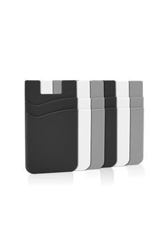 SYOSI Phone Wallet, Senose Phone Card Holder Stick On Silicone Credit Card Holder for Back of Phone Business Card Compatible for Any Smartphone  - Image 1