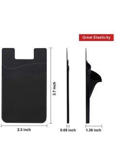 SYOSI Phone Wallet, Senose Phone Card Holder Stick On Silicone Credit Card Holder for Back of Phone Business Card Compatible for Any Smartphone  - Image 5