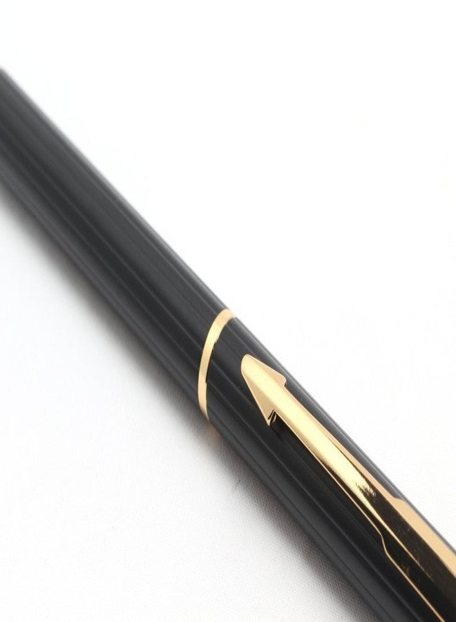 auteur Black Roller Ball Pen Gold Plated Arrow Clip Metal Body Stunning Luxury Best Gift Pen For Men & Women Professional Executive Office, Nice Pens (Blue Ink) - Image 5