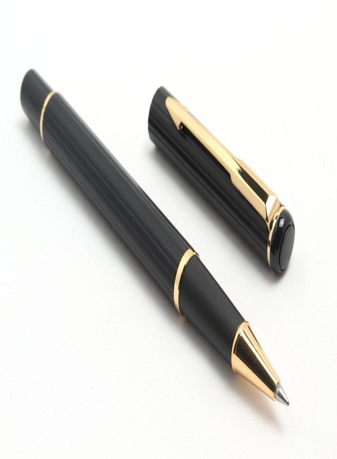 auteur Black Roller Ball Pen Gold Plated Arrow Clip Metal Body Stunning Luxury Best Gift Pen For Men & Women Professional Executive Office, Nice Pens (Blue Ink) - Image 4