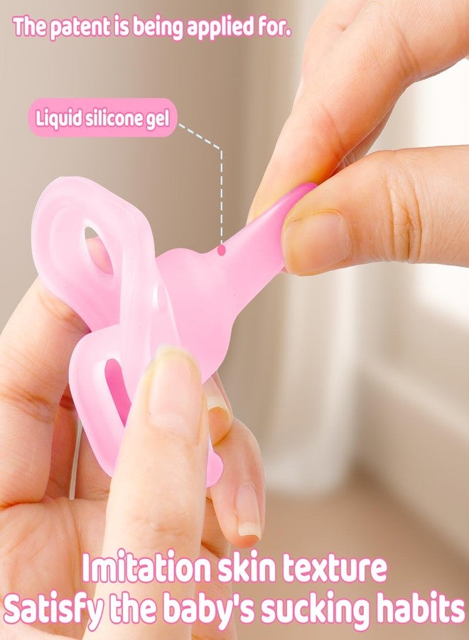 Aoaodbu Baby Medicine Dispenser, Baby Medicine Syringe, 0 months and up Baby Pacifiers, 100% Silicone Pacifiers, BPA-Free (Pink) - Image 5