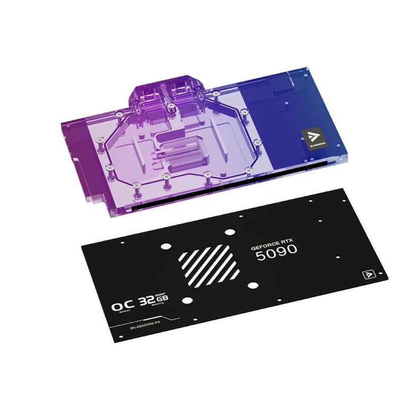 Barrow Copper GPU Water Cooling Block GPU Waterblock for Asus RTX5090 RTX5090Ti RTX5080 RTX5080Ti RTX5070 RTX5070Ti RTX5060 RTX5060Ti for Asus ROG Astral RTX 5090 D O32G Gaming