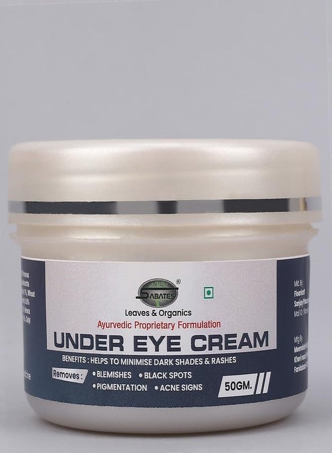 Sabates Under Eye Cream for Reducing Dark Circles, Wrinkles and Fine lines for Women & Men All Natural Ingredients | Under Eye Creams For Dark Circles - Image 2